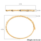 Masoala Saphir (Fissure gefüllt) Armreif ca. 19 cm Nickelfreies Messing ca. 0.79 ct