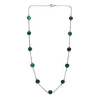Malachit Halskette ca. 50 cm 316L Edelstahl ca. 38.09 ct