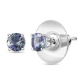 D'Joy Pfau Tansanit Ohrringe 925 Silber rhodiniert ca. 1.14 ct