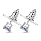 D'Joy Pfau Tansanit Ohrringe 925 Silber rhodiniert ca. 1.14 ct