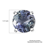 D'Joy Pfau Tansanit Ohrringe 925 Silber rhodiniert ca. 1.14 ct