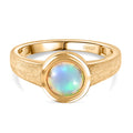 D'Joy AA Natürlicher, äthiopischer Welo Opal Ring 925 Silber 750 Gelb Vergoldet (Größe 17.00) ca. 1.03 ct