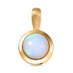 D'Joy AA Natürlicher, äthiopischer Welo Opal Anhänger 925 Silber 750 Gelb Vergoldet ca. 0.75 ct