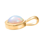 D'Joy AA Natürlicher, äthiopischer Welo Opal Anhänger 925 Silber 750 Gelb Vergoldet ca. 0.75 ct