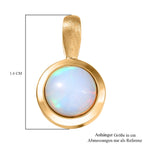 D'Joy AA Natürlicher, äthiopischer Welo Opal Anhänger 925 Silber 750 Gelb Vergoldet ca. 0.75 ct