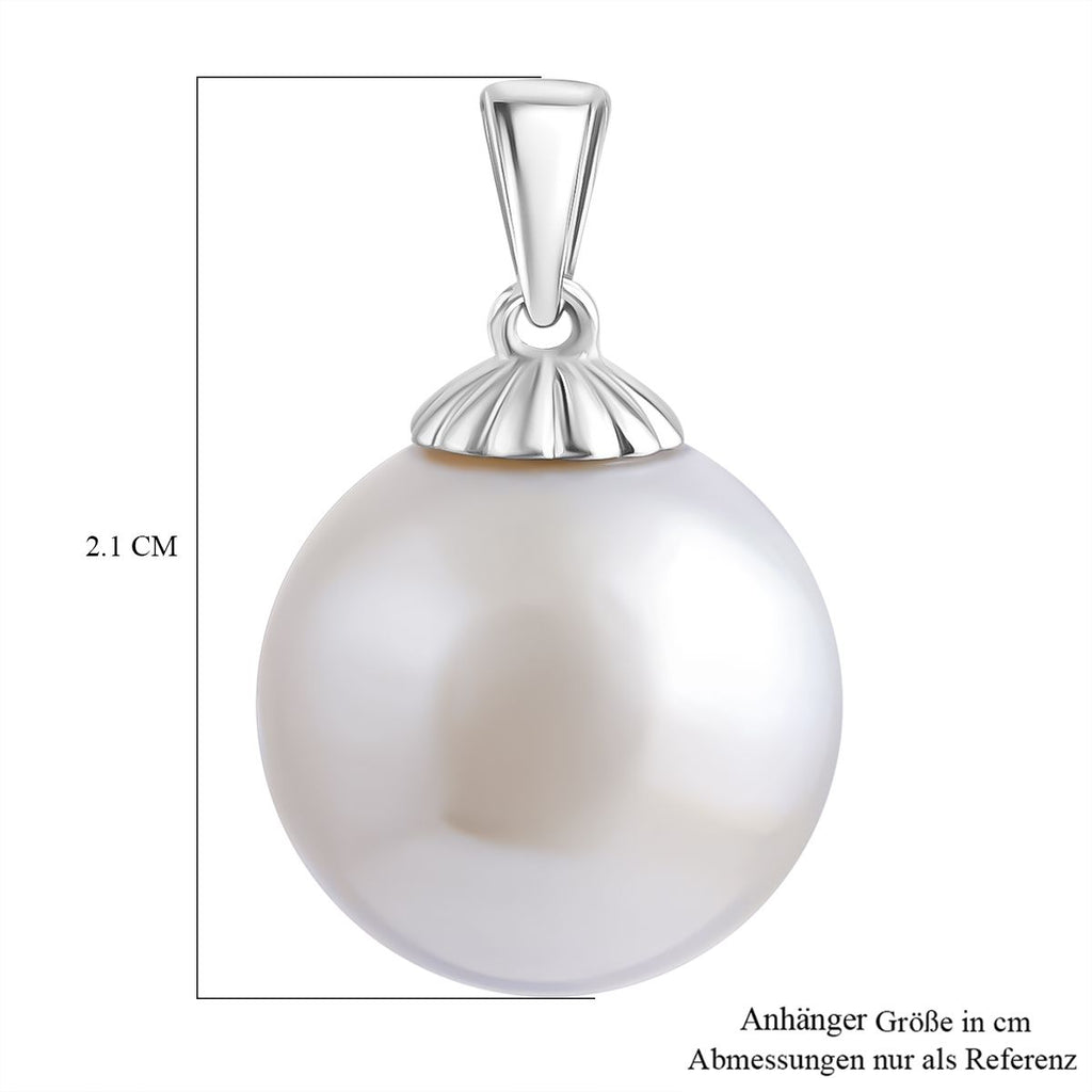 AAA weiße Südseeperle (13-15mm) Anhänger in 750 Weißgold