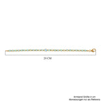 D'Joy AA Natürlicher, äthiopischer Welo Opal Armband ca. 19 cm 925 Silber 750 Gelbgold Vermeil ca. 5.95 ct