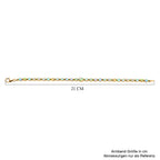 D'Joy AA Natürlicher, äthiopischer Welo Opal, Tsavorit Granat Armband ca. 20 cm 925 Silber 750 Gelbgold Vermeil ca. 6.38 ct