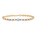 D'Joy AA natürliches, äthiopisches Welo Opal und Multi-Edelstein 20cm Armband - 6,37 ct.