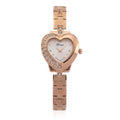 GENOA TIME V2 Herz-Armbanduhr, PC21S Japan Uhrwerk, 3ATM, 2,84x2,79cm, Rosé