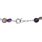 EVER TRUE Afrikanischer Amethyst, Rauchquarz Halskette ca. 45 cm Nickelfreies Messing Platiniert (10-15 Werktage Lieferzeit)