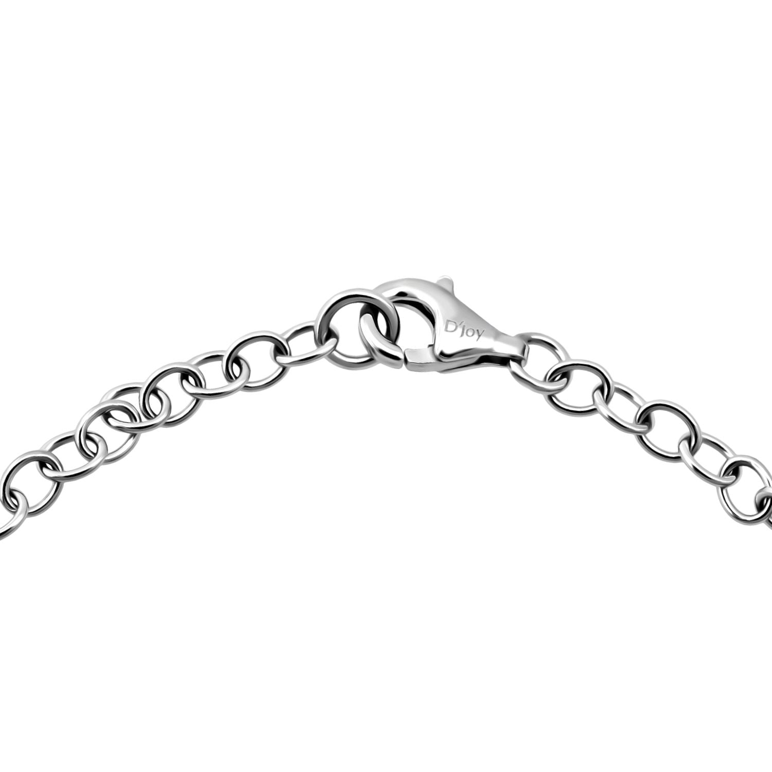D'Joy Tansanit 19cm Armband, 925 Silber rhodiniert - 2,72 ct.