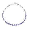 D'Joy Tansanit Armband ca. 20 cm 925 Silber rhodiniert ca. 2,72 ct.