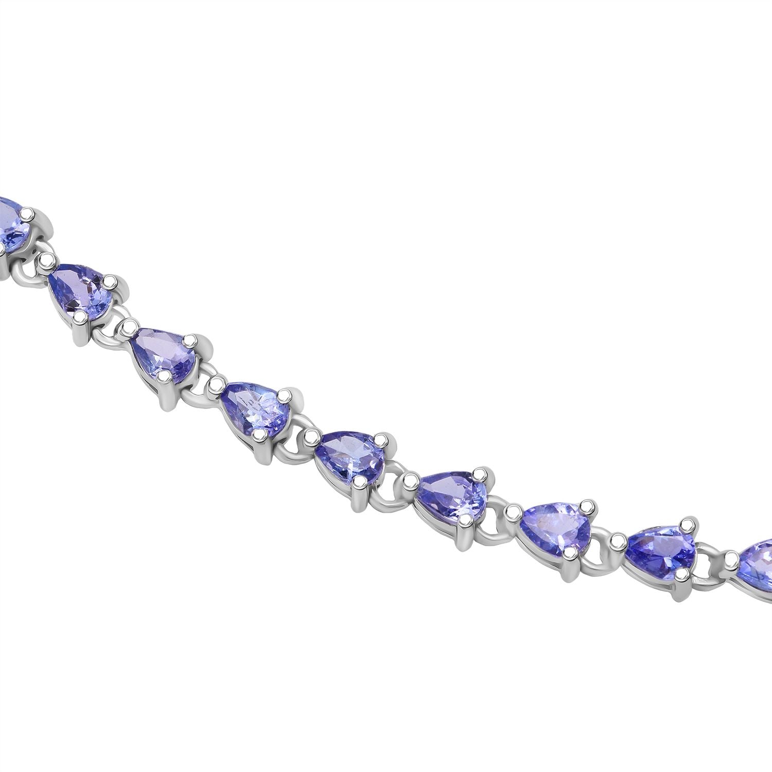 D'Joy Tansanit Halskette ca. 50 cm 925 Silber rhodiniert ca. 5,69 ct.