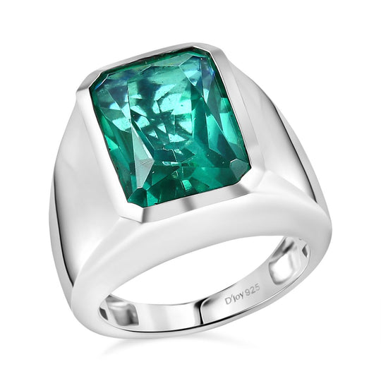 D'Joy Pfau Quarz Triplette Ring 925 Silber rhodiniert (Größe 17.00) ca. 7,72 ct