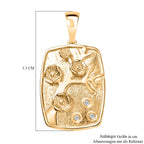EVER TRUE Weißer Zirkon Anhänger Reine Bronze ca. 0.07 ct