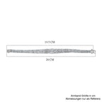 D'Joy Weißer Diamant Armband ca. 19 cm 925 Silber rhodiniert ca. 5,00 ct