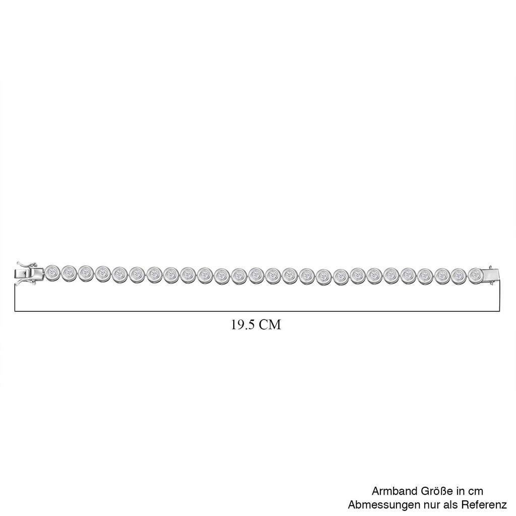 LUXURIANT DIAMOND - Lab Grown Diamant SI-GH Armband ca. 19 cm 925 Silber rhodiniert ca. 4.00 ct