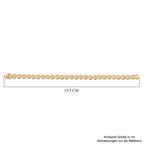 LUXURIANT DIAMOND - Lab Grown Diamant SI-GH Armband ca. 19 cm 925 Silber 750 Gelbgold Vermeil ca. 4.00 ct