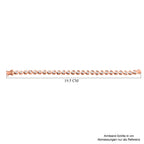 LUXURIANT DIAMOND - Lab Grown Diamant SI-GH Armband ca. 19 cm 925 Silber 750 Roségold Vermeil ca. 4.00 ct