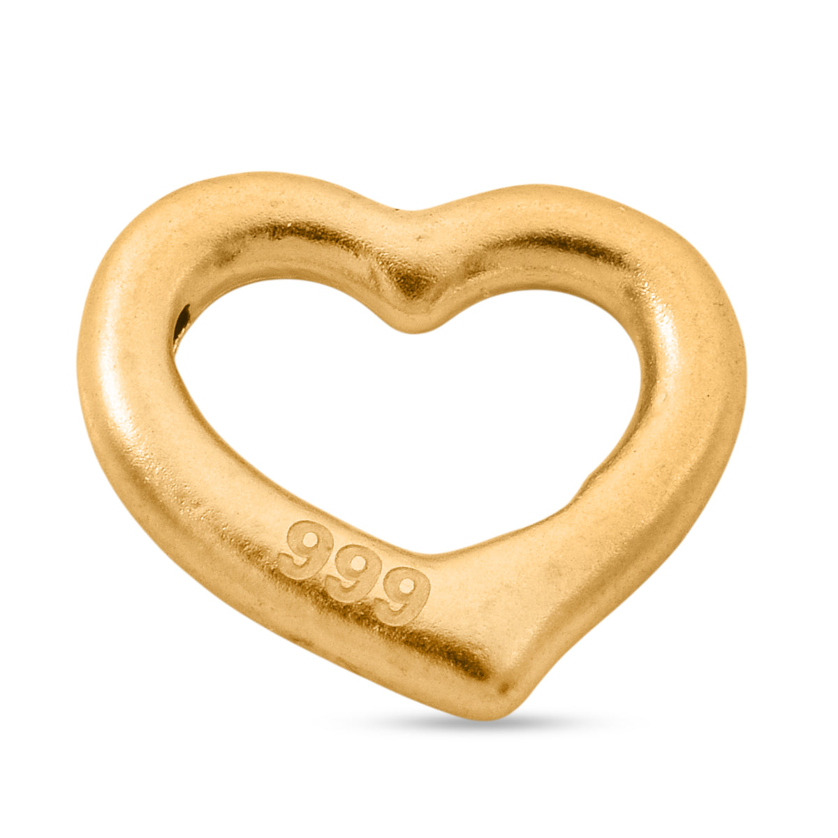 999 Gold Herz Anhänger