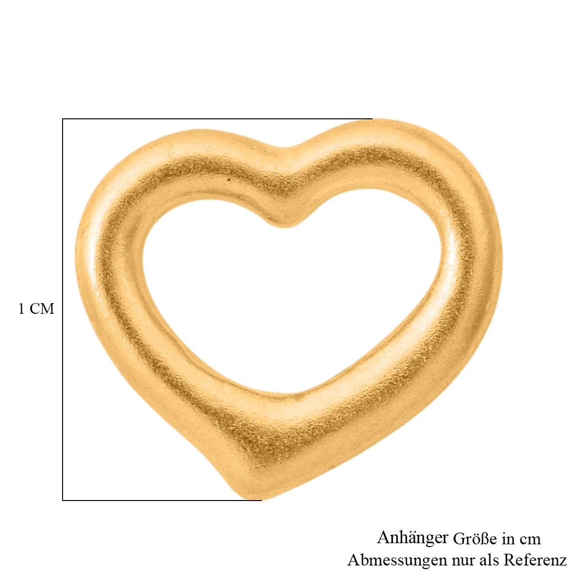 999 Gold Herz Anhänger