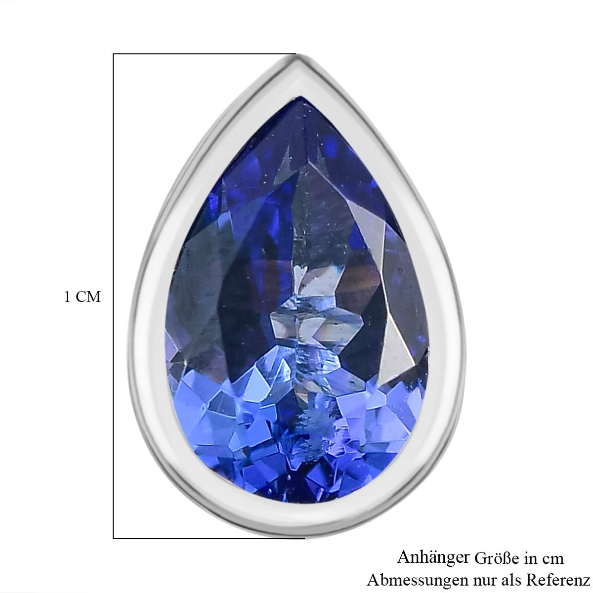 Rhapsody AAAA Tansanit Anhänger 950 Platin ca. 1.20 ct