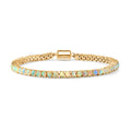 D'Joy AA äthiopisches Welo Opal 19cm Armband, 925 Silber 750 Gelbgold Vermeil - 6 ct.