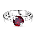 EVER TRUE AA Mosambik Granat Anti-Stress-Spinning-Ring Nickelfreies Messing (Größe 18.00) ca. 2.23 ct