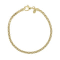 LA BELLA feinstes handgefertigtes Italienisches 925 Silber vergoldet Armband ca. 19 cm ca. 3,82g