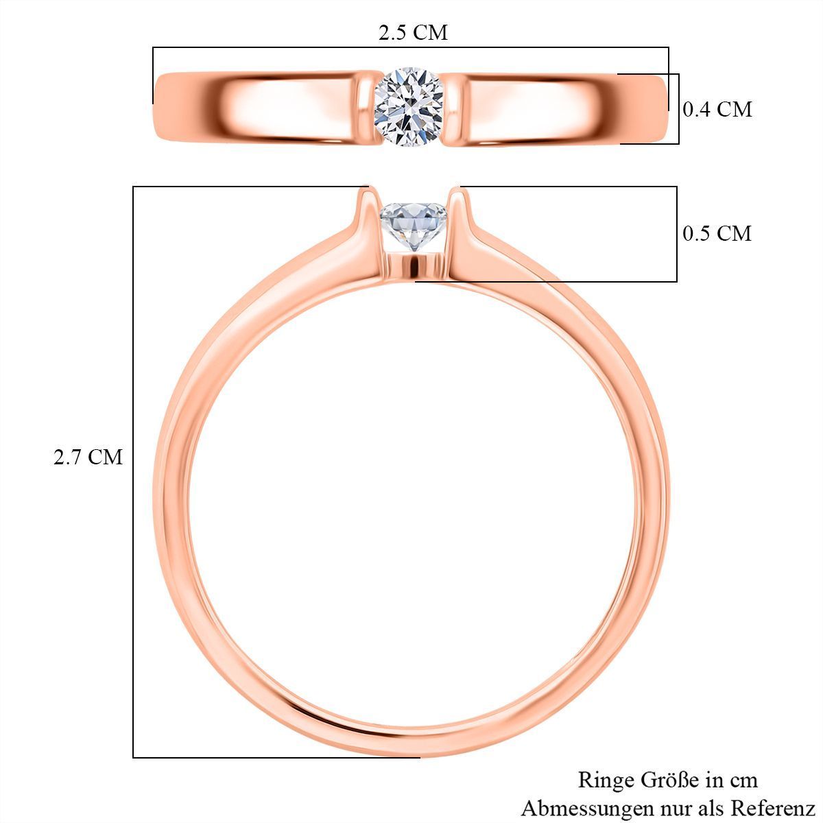 750 Roségold Vermei