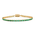 LUXURIANT AAA Labor kolumbianisches Smaragd 19cm Armband - 6,59 ct.