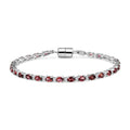 MÜNCHEN CLOSE OUT - D'Joy Cruzeiro Blush Turmalin, Moissanit Armband ca. 19 cm 925 Silber rhodiniert ca. 5.24 ct