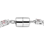 MÜNCHEN CLOSE OUT - D'Joy Cruzeiro Blush Turmalin, Moissanit Armband ca. 19 cm 925 Silber rhodiniert ca. 5.24 ct