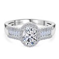 LUXURIANT DIAMOND - Lab Grown Diamant VS-EF IGI zertifiziert Ring 925 Silber rhodiniert (Größe 18.00) ca. 1.50 ct