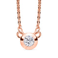 LUXURIANT DIAMOND - Lab Grown Diamant SI-GH Halskette ca. 45 cm 925 Silber 750 Roségold Vermeil ca. 0.20 ct