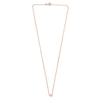 LUXURIANT DIAMOND - Lab Grown Diamant SI-GH Halskette ca. 45 cm 925 Silber 750 Roségold Vermeil ca. 0.20 ct