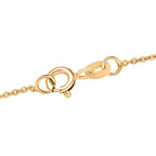 LUXURIANT DIAMANT - Lab Grown Diamant SI-GH Halskette ca. 45 cm 925 Silber 750 Gelbgold Vermeil ca. 0.20 ct