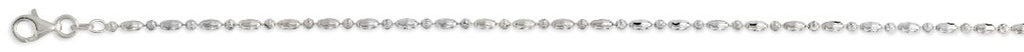 NEBULA BEAD CHAIN 925 Silber rhodiniert Armband ca. 18 cm + 2.5 cm Extender, ca. 2,30g