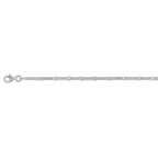 Italienische BISMARK PAVE 925 Silber rhodiniert Armband ca. 18 cm + 3.5 cm Extender