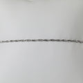 Italienisches Schlangen Pyramidenform Armband,  925 Silber rhodiniert, ca. 18 cm + 2.5 Extender, ca. 2,22g