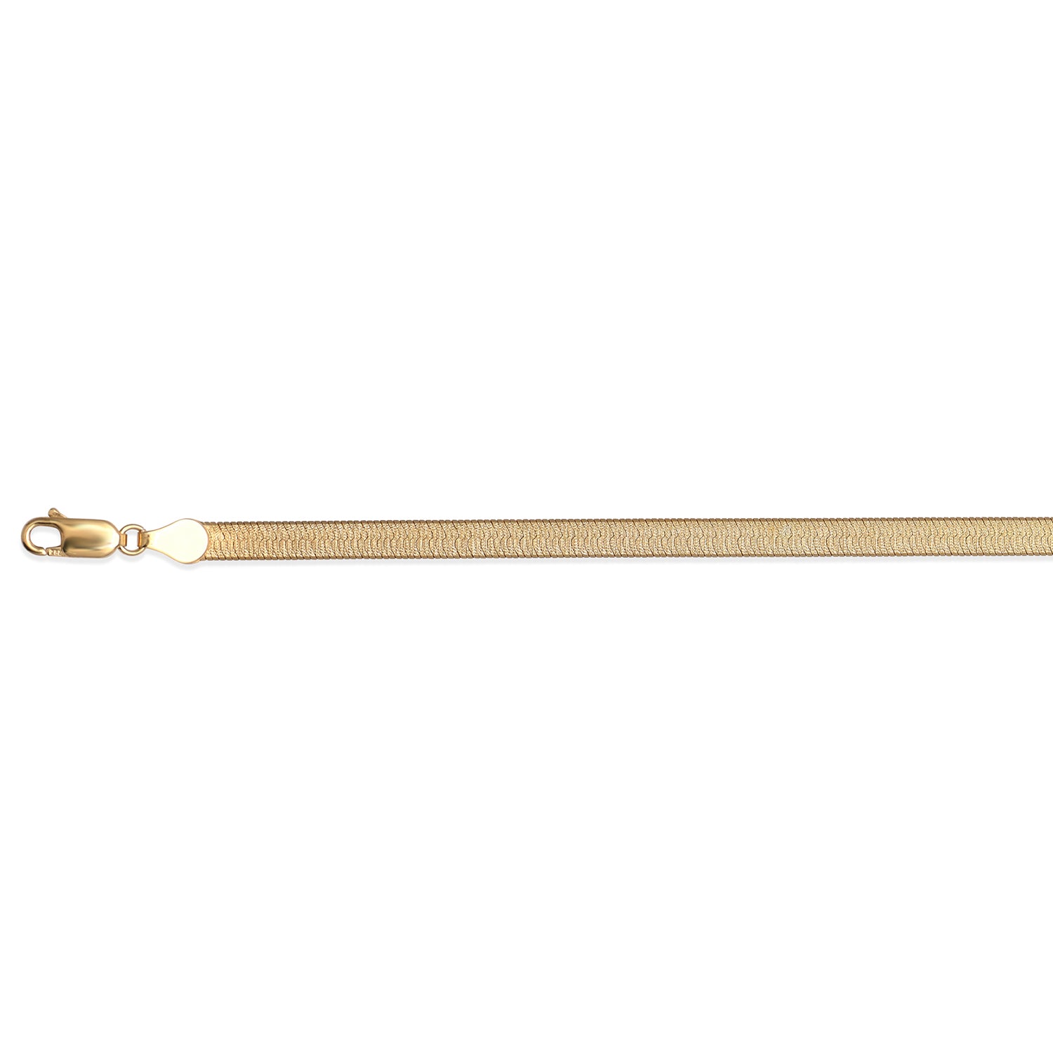 Sternstaub Herringbone-Armband, 925 Silber, vergoldet, ca. 18 cm mit 2.5 cm extender, 4,40 g