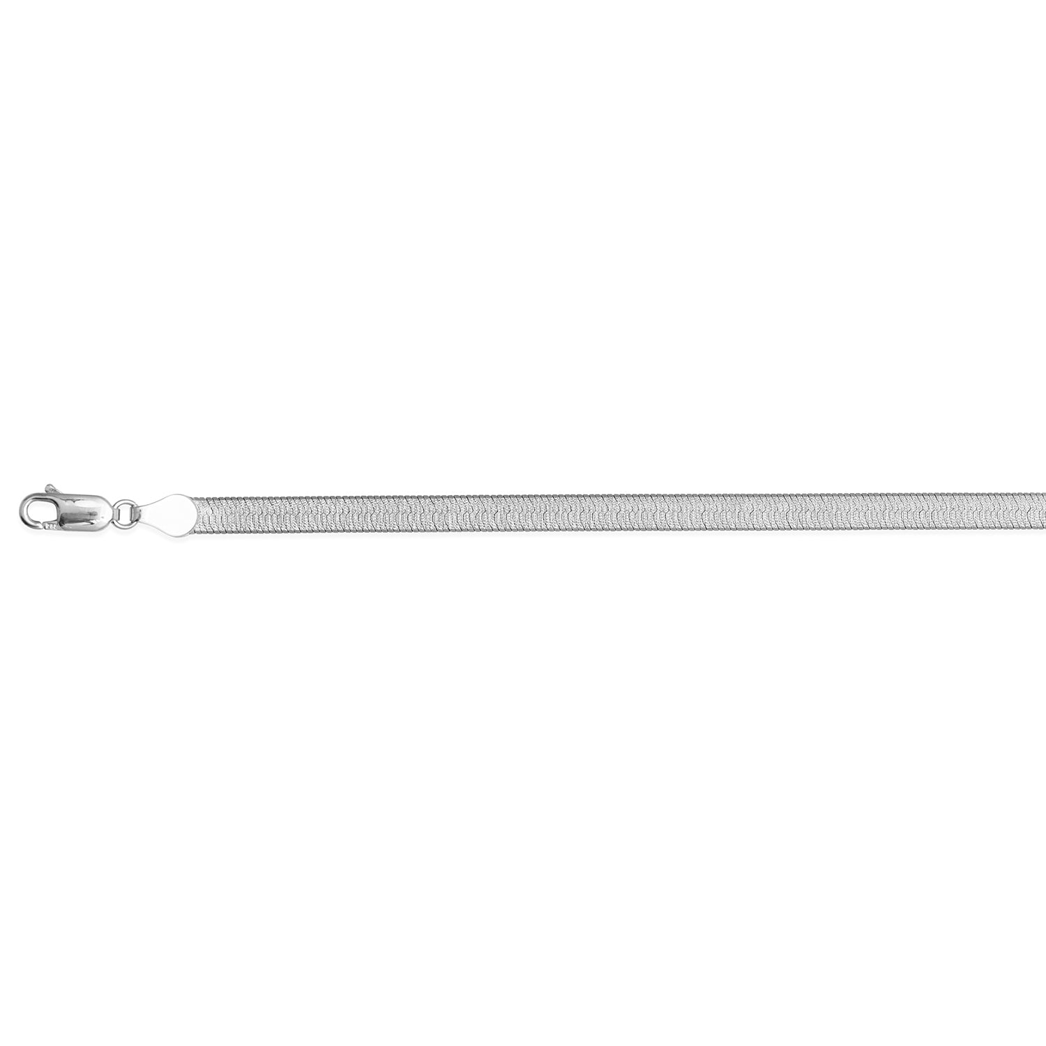 Sternstaub Herringbone-Armband, 925 Silber, rhodiniert, ca. 18 cm mit 2.5 cm extender, 4,40 g