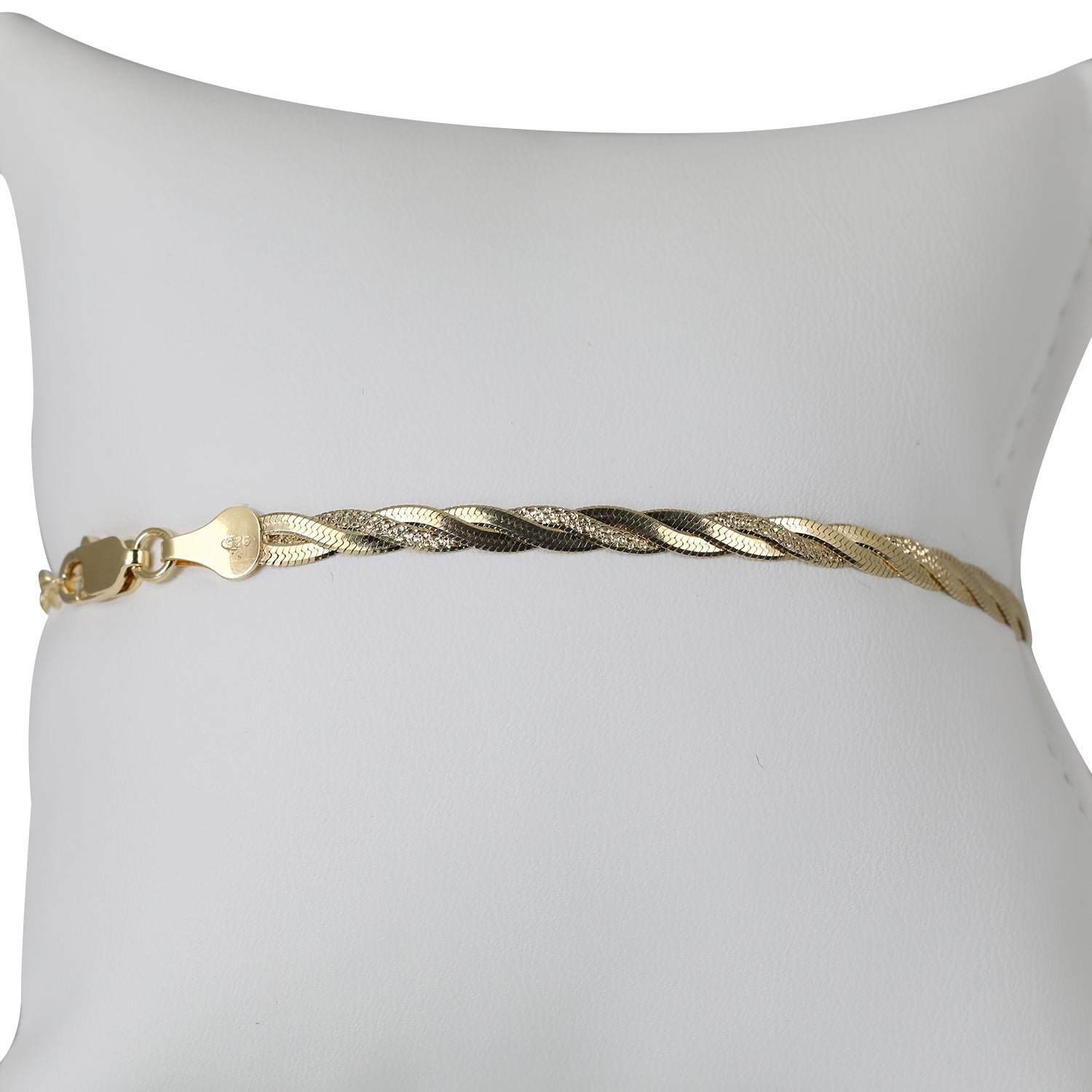 WRAPPED MAGICFLEX 925 Silber vergoldet Armband ca. 18 cm + 2.5 cm Extender, ca. 3,89g