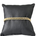 MIAMI CUBAN 925 Silber vergoldet Armband ca. 20 cm ca. 22,29g