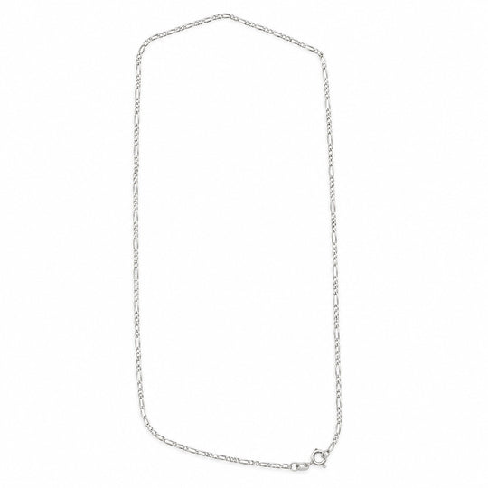 Figaro 45cm Halskette, 925 Silber - 1,86 Gramm