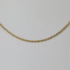 LIGHT ROPE 925 Silber vergoldet Halskette ca. 60 cm ca. 6,15g