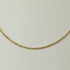 LIGHT ROPE 925 Silber vergoldet Halskette ca. 60 cm ca. 6,15g