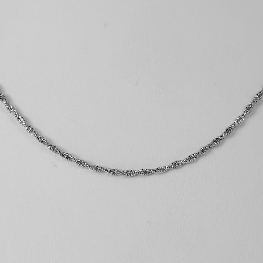 Italienische Schlangen Pyramidenform Design Halskette, 925 Silber rhodiniert, ca. 43 cm + 5 cm Extender, ca. 4,59g