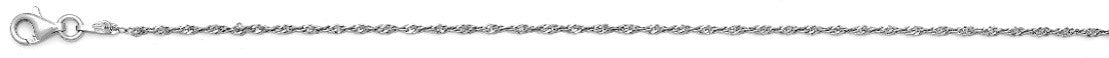 2er Set  - CLASSIC SINGAPORE, CUBE LN D/C 925 Silber rhodiniert und vergoldet Halskette ca. 45 cm